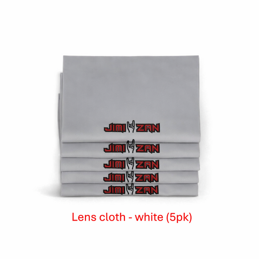 Lens cloth - white (5pk)
