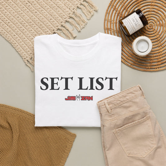Show - Set List T‑Shirt – White