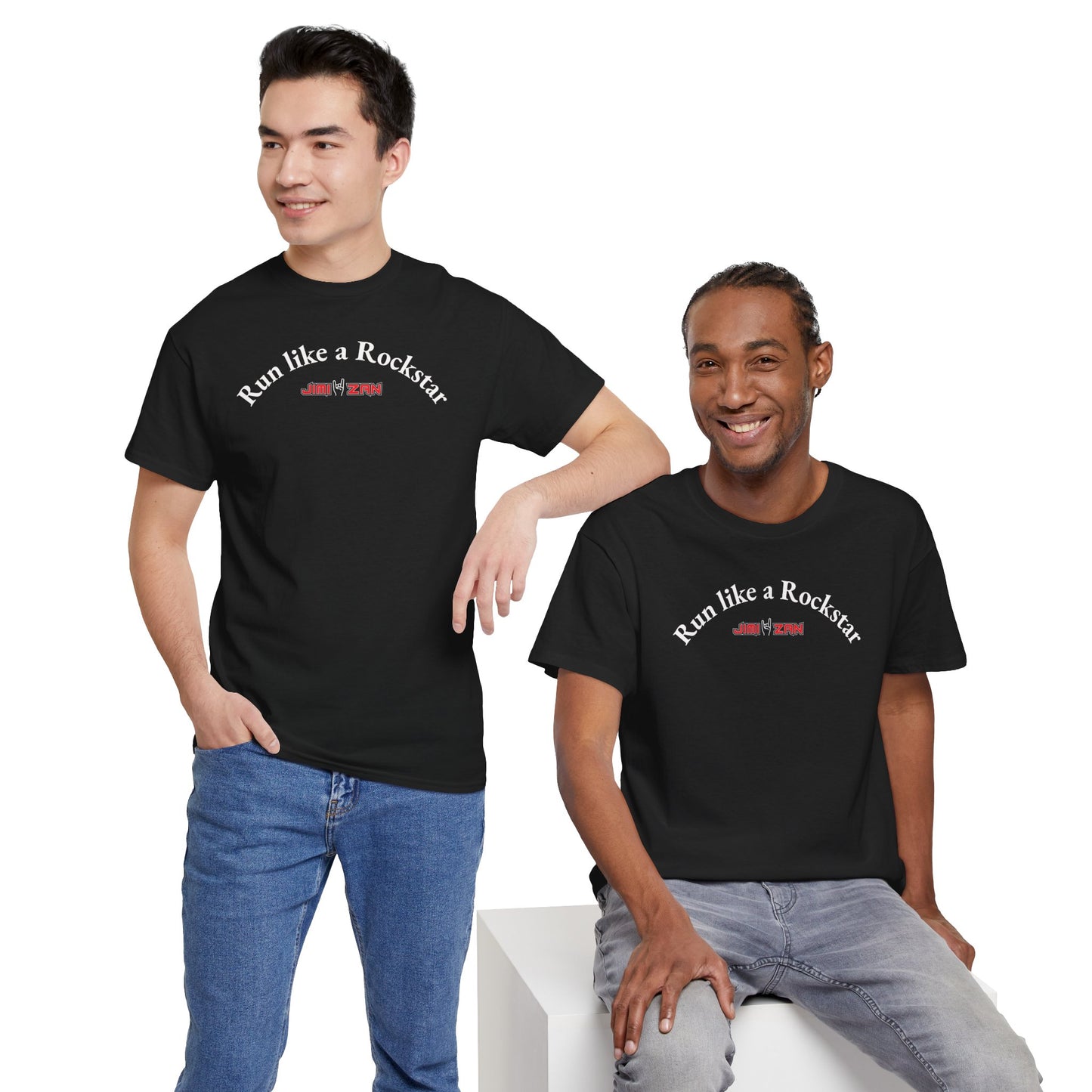 Other - Run Like a Rockstar - T‑Shirt – Black