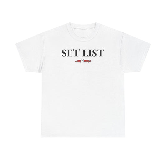 Show - Set List T‑Shirt – White