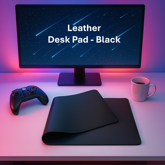 Leather Desk Pad (400x900x2mm) - Black