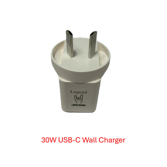 30W USBC PD GAN Wall Charger - White