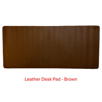 compare product Leather Desk Pad (400x900x2mm) - Brown