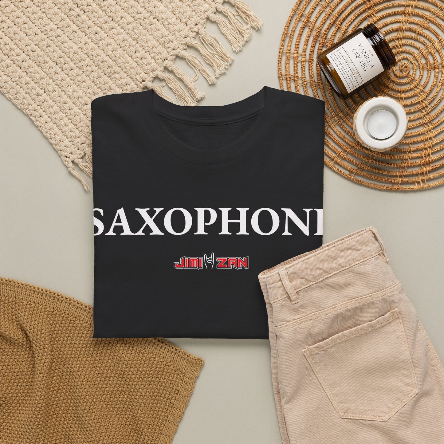 Play - Saxophone T‑Shirt – Black
