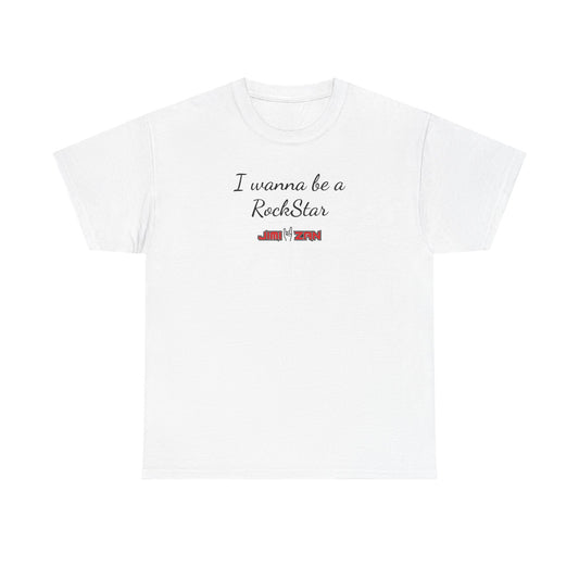 Buzz - I wanna be a RockStar T‑Shirt – White