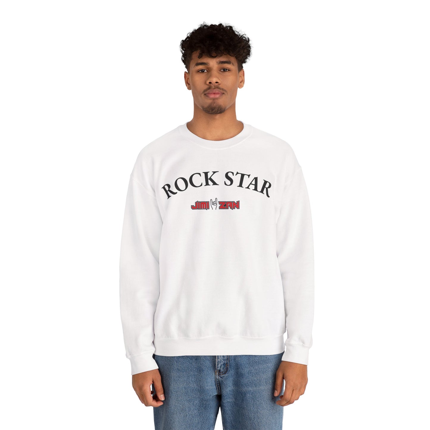 Sweatshirt - Rock Star - White