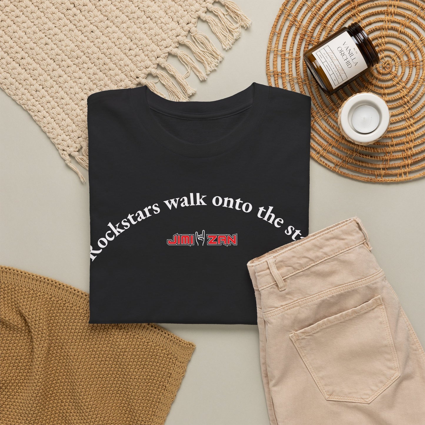 Other - Rockstars Walk onto the Stage - T‑Shirt – Black