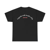 Other - Legends walk beside a dog - T‑Shirt – Black