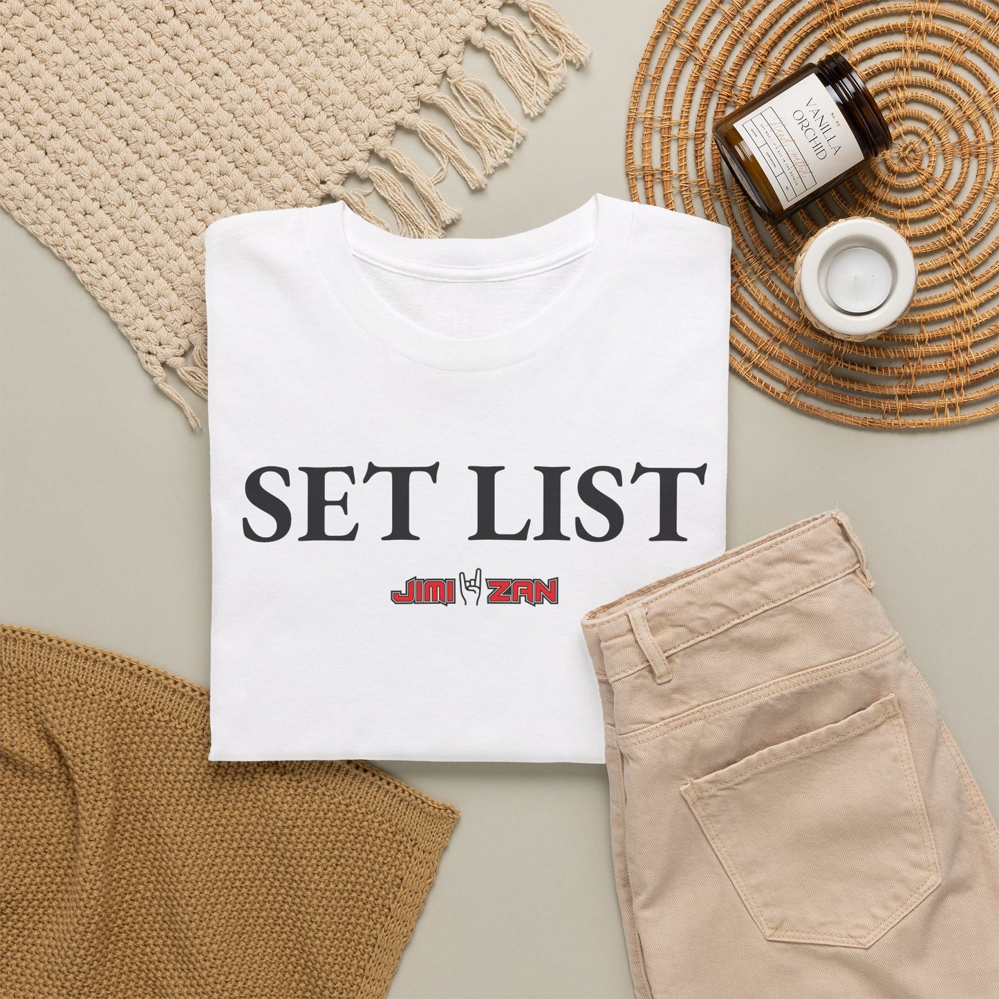 Show - Set List T‑Shirt – White