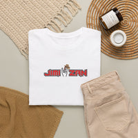 Classic - Jimi Zan Hat Logo T‑Shirt – White