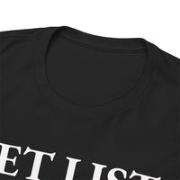 Show - Set List T‑Shirt – Black