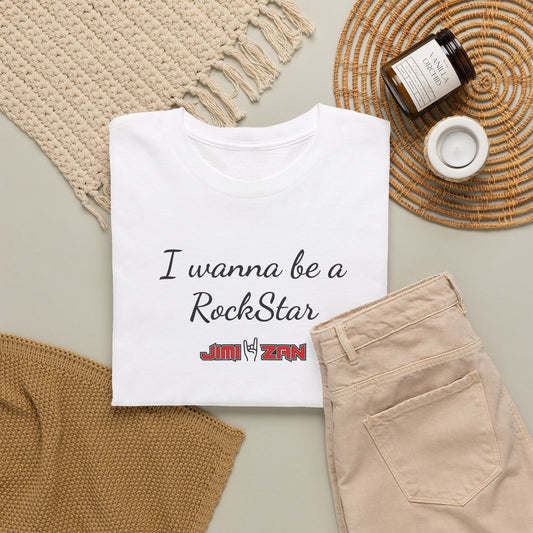 Buzz - I wanna be a RockStar T‑Shirt – White