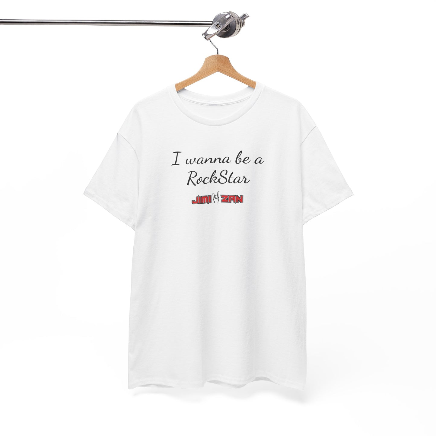 Buzz - I wanna be a RockStar T‑Shirt – White