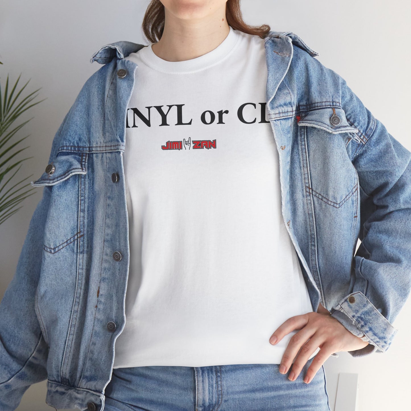 Vintage - Vinyl or CD T‑Shirt – White