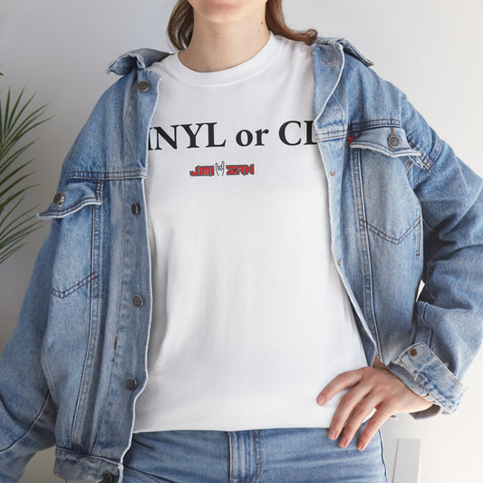 Vintage - Vinyl or CD T‑Shirt – White