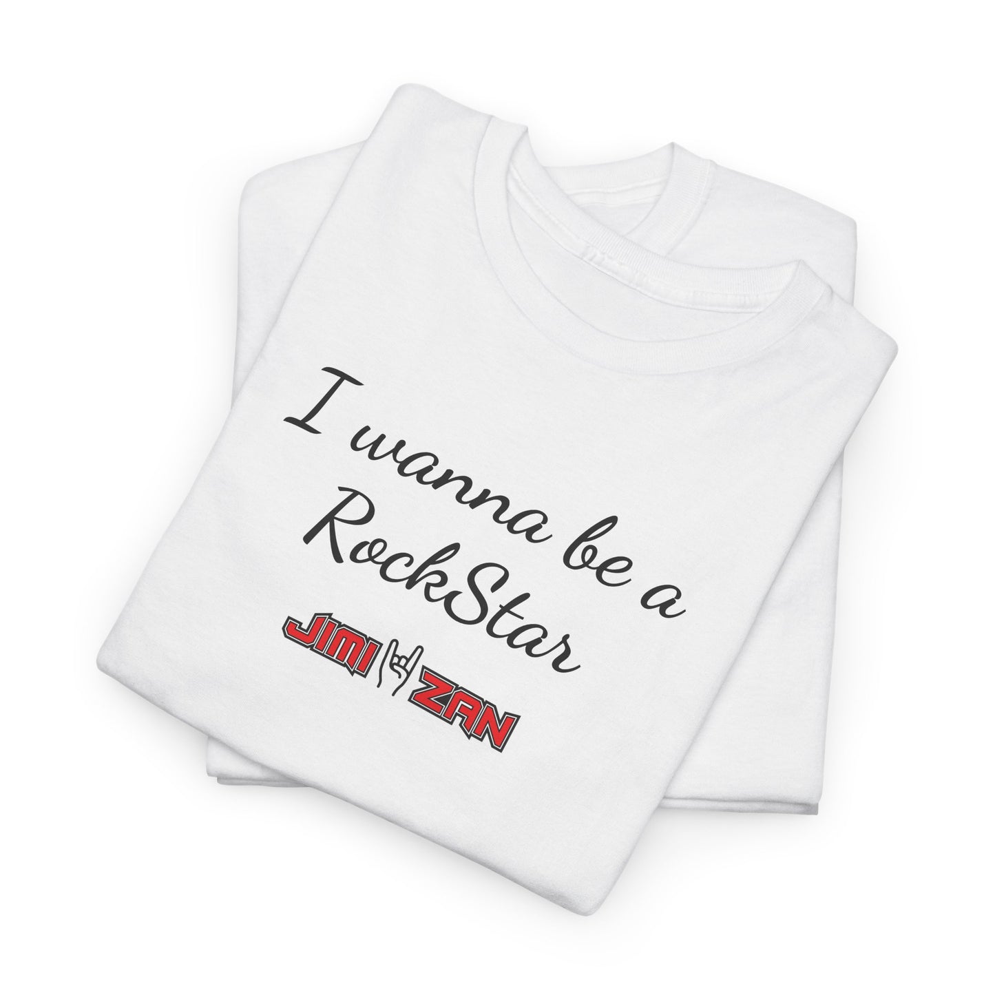 Buzz - I wanna be a RockStar T‑Shirt – White