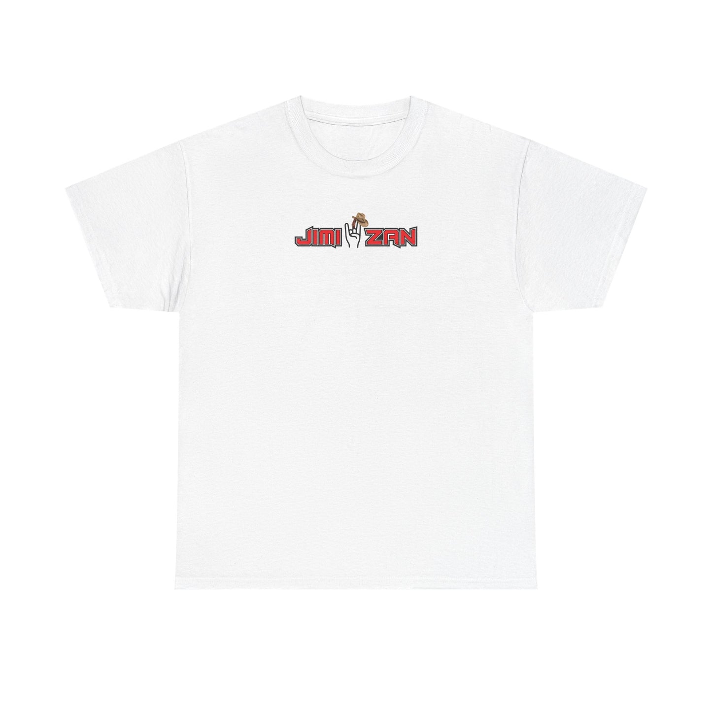 Classic - Jimi Zan Hat Logo T‑Shirt – White