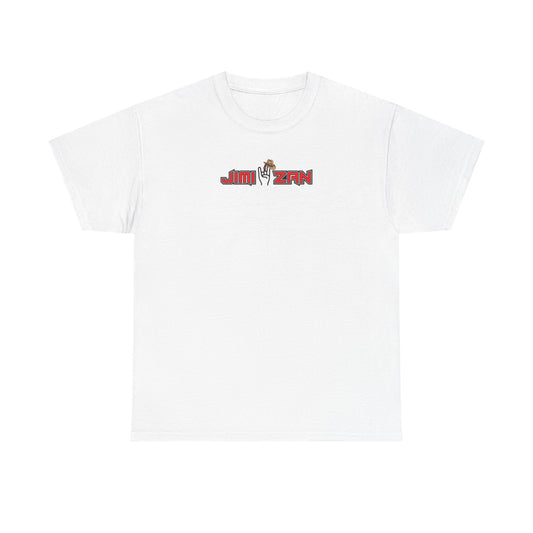 Classic - Jimi Zan Hat Logo T‑Shirt – White