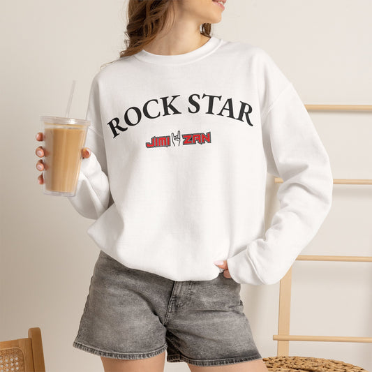 Sweatshirt - Rock Star - White