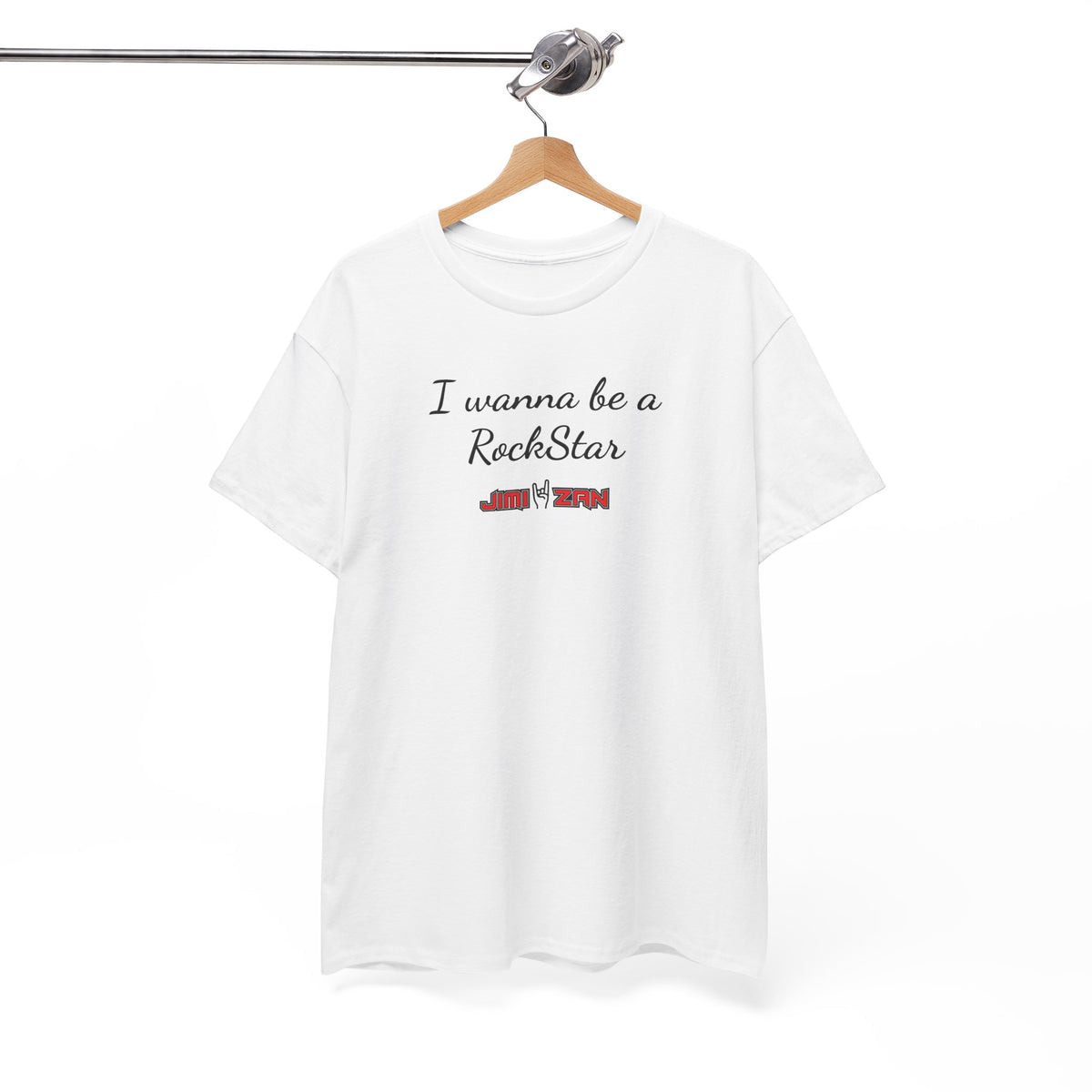 Buzz - I wanna be a RockStar T‑Shirt – White