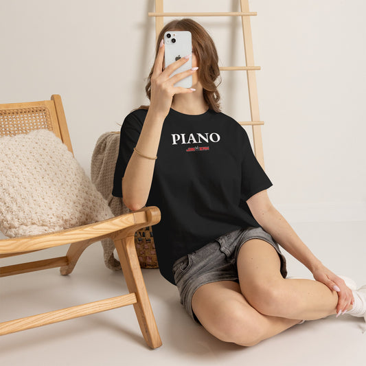 Play - Piano T‑Shirt – Black
